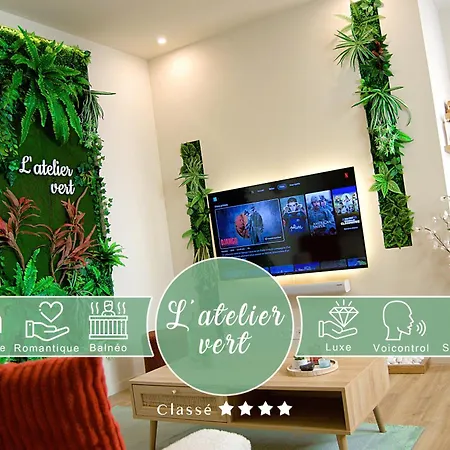 L'Atelier Vert - Balneo - Luxe - Proche Hypercentre - Classe 4 Etoiles Troyes Exterior photo